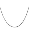 thumbnail image 3 of Leslie's 14K White Gold 1.75mm Diamond-Cut Rope Chain (Weight: 6.57 Grams, Length: 24 Inches), 3 of 5