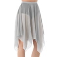 thumbnail image 1 of CHUANK Handkerchief Hem Mesh Wraps Ballet Classwear Dance Skirt Competition Performance Clothes with Elastic Waistband, 1 of 7