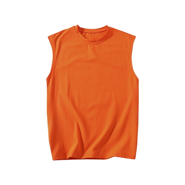 zfhfof Débardeurs Décontractés pour Hommes Été Col Rond Sans Manches T-Shirt Léger Muscle Basique T-Shirts