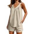 thumbnail image 2 of Japceit Ensembles de Pyjama pour Femmes 2 Pcs Femmes Maison Mode Décontractée de Pâques Hauts et Pantalons Imprimés Ensemble de Pyjama à Manches Courtes avec Poches, 2 of 9