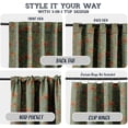 thumbnail image 3 of Vargottam 84 Inch Rod Pocket/Back Tab Cotton Curtains for Windows and Doors - Light Filtering Cotton - Light Filtering Drapes For Doors - Set of 2 Panels, 52"x84" - Floral Motif Print (Green), 3 of 8