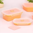 thumbnail image 1 of Boovnll Bento Box, 350Ml Silicones Folding Lunch Box, Bento Box Adult, Bento Box for Kids, Lunch Box Containers, 1 of 5
