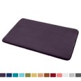 thumbnail image 2 of 1 Small Clara Clark Bath Mat Bathroom Rug - Absorbent Memory Foam Bath Rugs - Non-Slip, Thick, Cozy Velvet Feel Microfiber Bathrug, Plush Shower, Toilet-Floor Bathmats Carpet - Purple - 17"x24", 2 of 4