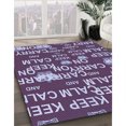 thumbnail image 3 of Ahgly Company Tapis de Zone Carré Lavable en Machine Intérieur Transitionnel Violet Confiture Violette, 8 Pieds Carré, 3 of 7
