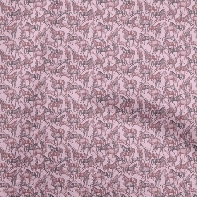 oneOone Cotton Poplin Twill Light Pink Fabric Print Sewing Craft Projects Fabric Prints By Yard 56 Inch Wide