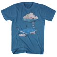 thumbnail image 1 of Jaws Dreamy Snacks Pacific Blue Heather Adult T-Shirt, 1 of 1