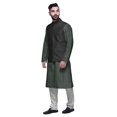 thumbnail image 2 of Atasi Indian Kurta Pyjama Jacket Set For Men Printed Classic Casual Clothing, 2 of 5