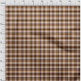 thumbnail image 4 of oneOone Polyester Spandex Orange Fabric Check Craft Projects Decor Fabric Printed By The Yard 56 Inch Wide, 4 of 4