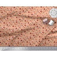 thumbnail image 2 of Soimoi Orange Poly Georgette Fabric Flower Artistic Print Fabric by Yard 52 Inch Wide, 2 of 3