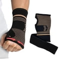 thumbnail image 2 of Copper Compression Wrist Brace Wrist Support Reduce Inflammation Pain Breathable Arthritis Support for Men Women, 2 of 7