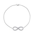 thumbnail image 1 of Designer Inspired Triple AAAQuality CZ Infinity Bracelet in 925 Sterling Silver Half a Carat CZ, 1 of 2
