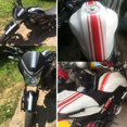 thumbnail image 3 of Miulika 1 Piece White Tank Cowl Stripe Sticker Pinstripe Vinyl Decal for Cafe Racer, 3 of 9