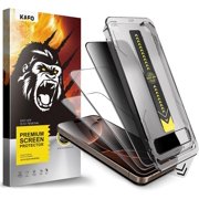 3 Pack Screen Protector for 16pro,1x Privacy + 2x HD Tempered Glass 9H+ Hardness Shatterproof Film, Anti-Fingerprint Easy Installation Tool Kit