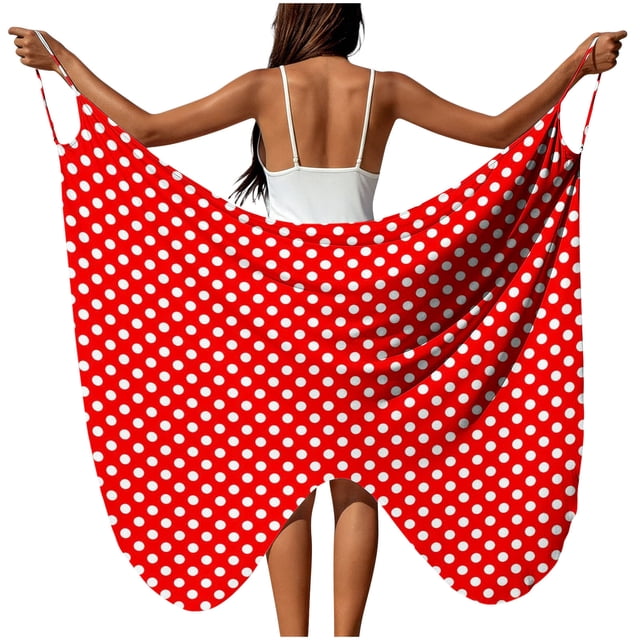 Sortie de Plage pour Femmes avec Sangle Ajustable, Fente Latérale Haute, Polyester Tissé Transparent, 1 Pce