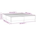 thumbnail image 2 of vidaXL Bed Frame Light Grey 152x203 cm Queen Fabric, 2 of 7
