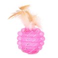 thumbnail image 1 of Cat Feather Ball Funny Interactive Training Cat Teaser Ball Cat Feather Toy, 1 of 10
