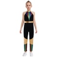 thumbnail image 1 of Freebily Kids Girls Shiny Metallic Gymnastic Unitard Sleeveless Bodysuit for Training and Performance Colorful 12, 1 of 8