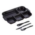 thumbnail image 2 of EGNMCR Kitchen Gadgets, Kitchen Accessories, Kitchen Utensils, Kitchen Tool Divided Plates Tray Dinnerware For Dinner Restaurant Family Party And Kitchen Microwave Dishwasher Safe p lastic Lunch b ox, 2 of 6