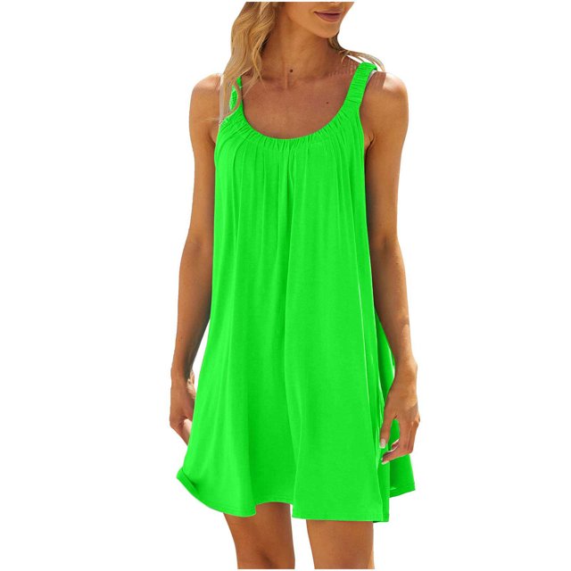 Birdeem Robe de Plage pour Femmes Bikini Vêtements de Plage Décontractés Vacances Courtes Été Robes Dos Nu