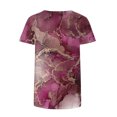 thumbnail image 5 of zanvin T-Shirt pour Femmes Décontracté à Manches Courtes Long Tee Surdimensionné Hauts Tunique d'Été Blouse à Col Rond, 5 of 5