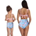 thumbnail image 4 of Girls Swimsuit High Waisted Two Pieces Bikini Set Swimwear Bathing Suits, 4 of 7