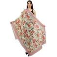 thumbnail image 1 of Phagun Floral Rouge Femme Longue Étole Tour de Cou Été Paréo Hijab Foulard-Inchers-Viscose Chiffon, 1 of 1