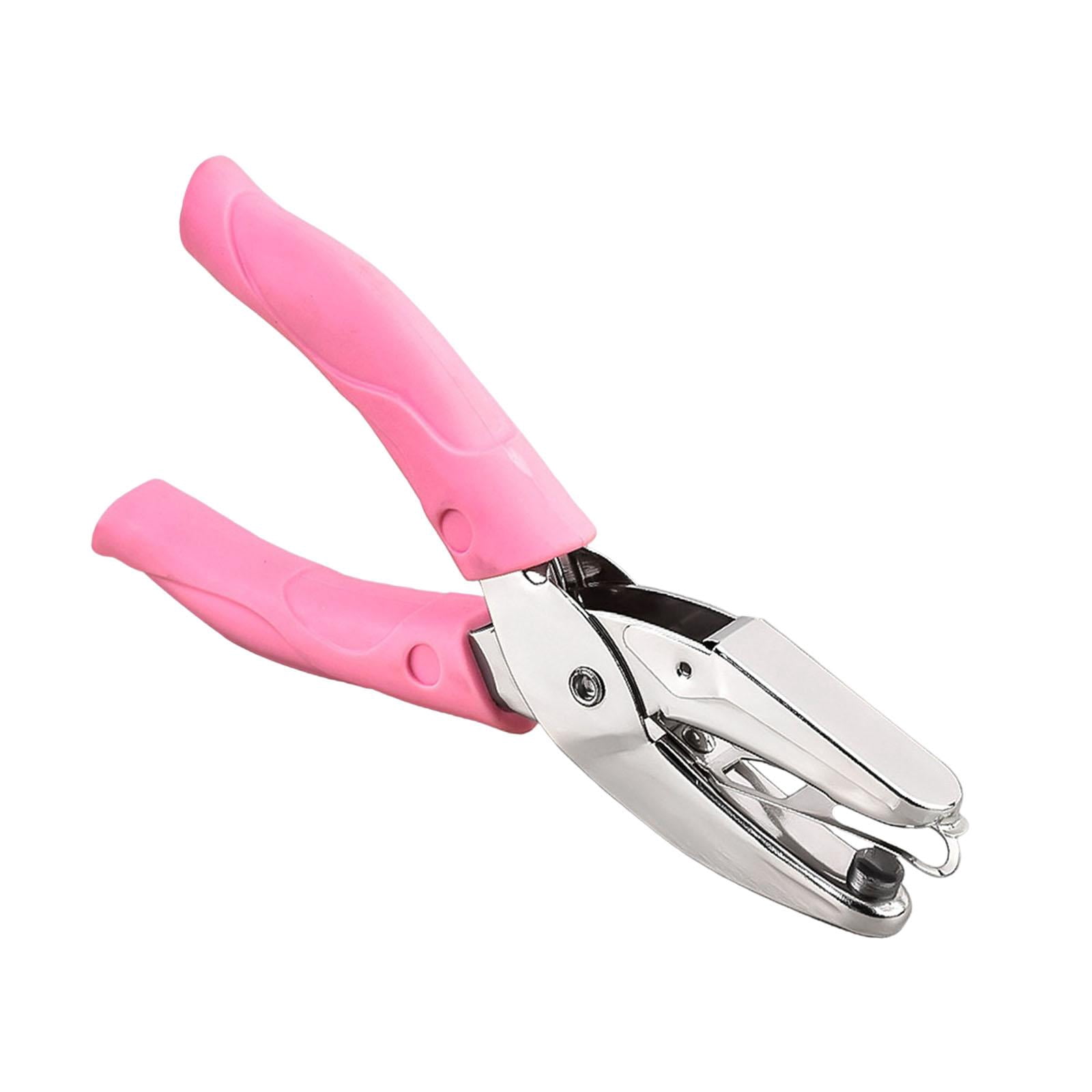 KLKCMS Hole Puncher Hand Held Portable Hole Punch Pliers for Ticket Cards DIY Craft star hole