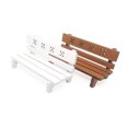 thumbnail image 3 of KAKOWELY mini house bench Doll House Park Bench Mini Wooden Bench Model Mini Garden Bench Model Mini Chair Model (Brown)4.72"X2.17"X2.36", 3 of 5