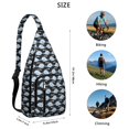 thumbnail image 4 of Shark Week Special Sling Backpack - Multiple Shark Species Educational Print, 4 of 4