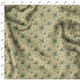 thumbnail image 4 of Soimoi Beige polyester Crepe Fabric Leaves & Azalia Floral Print Fabric by Yard 42 Inch Wide, 4 of 5