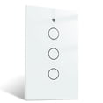 thumbnail image 2 of Becaristey Tuya Smart Light Switch Schedule App Remote Control Switches Bedroom Bluetooth-compatible Home Intelligent Supplies US White 3-gang, 2 of 6