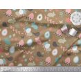 thumbnail image 2 of Soimoi Moss Georgette Fabric Cartoon & Camouflage Printed Craft Fabric by the Yard 42 Inch Wide, 2 of 3