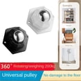thumbnail image 2 of 360° Rotation Self Adhesive Caster Strong Load-bearing Stainless Steel Furniture Casters Wheels Household Hardware Accessories ,Reliable, 2 of 5