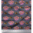 thumbnail image 1 of Soimoi Poly Georgette Fabric Balloon & Hedgehog Kids Print Sewing Fabric Yard 52 Inch Wide, 1 of 3
