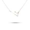 thumbnail image 4 of Ins Constellations Theme Friendship Necklace Rhinestone Comfortable Delicate with Display Card Pendant for Lover Festival Gifts Aries Silver, 4 of 6