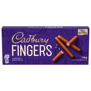 Cadbury Fingers Original, Chocolatey Cookie Biscuits, Sweet treat, Decadent Snack