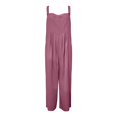 thumbnail image 4 of Women's Long Overalls Summer Casual Adjustable Overalls Jumpsuit, 4 of 4