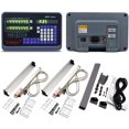 thumbnail image 1 of DRO 2 Axis Digital Readout Display with 2pc Glass Linear Scale 5 Micron Accuracy for CNC Mill Lathe Machine (300+1000), 1 of 4