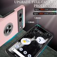 thumbnail image 3 of KOMI Pixel 7 Case, Google Pixel 7 Case with HD Screen Protector, Shockproof Google Pixel 7 Phone Case with 360° Magnetic Ring Holder Kickstand Phone Case for Google Pixel 7 Pink, 3 of 5