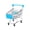 bleu, variante sur Lisbinx Mini Panier d'Achats pour Enfants / Panier d'Achats en Acier Inoxydable pour Jouets avec Roues Pivotantes à 360 Degrés / Jouet de Supermarché pour Jeu d'Imitation