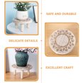 thumbnail image 2 of Wooden Plant Stand Potted Plants Riser Plant Shelf Balcony Potted Plant Holder, 2 of 9