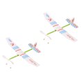 thumbnail image 2 of SHISUYAN 2 Pcs Jouets Biplan d'Avion à Bande de Caoutchouc pour Enfants (Motif Aléatoire), 2 of 9