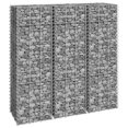 thumbnail image 1 of vidaXL Gabion Raised Beds 3 pcs 30x30x100 cm Iron, 1 of 4