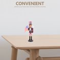 thumbnail image 3 of Miangastore 1pc Classic Wooden Walnut Soldier Nutcracker Puppet Soldier Toys Desktop, 3 of 9