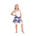 thumbnail image 1 of Fille Hawaiian Classique Empire Robe avec Sangle Élastique en Diamant Tête Palmiers Plage, 1 of 5