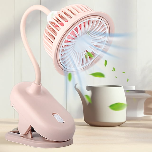 Limited Time Deal Iumwxz Small Fan Clipable Desktop Small Fan Clip On Fan USB Rechargeable Desktop Clip Type Small Fan Room Fan Bedside Fan Desk Fan Travel Essentials