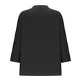 thumbnail image 5 of Swstbby Liquidation d'Économies d'Été! Hauts d'Été pour Femmes, pour Femmes T-Shirt Blouse d'Été Ample à Manches Courtes et Col Rond Décontracté Noir TG, 5 of 5