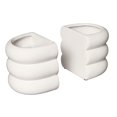 thumbnail image 4 of Beautiful 4" x 5" Bubble White Ceramic Bookends by Drew Barrymore (2 Count), 4 of 6