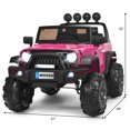 thumbnail image 2 of Gymax Electric Kids Ride On 12V Truck Car w/ MP3 Remote Control Pink, 2 of 9