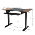 thumbnail image 4 of Costway 48" Electric Sit to Stand Desk Adjustable Workstation w/ Keyboard Tray, 4 of 10